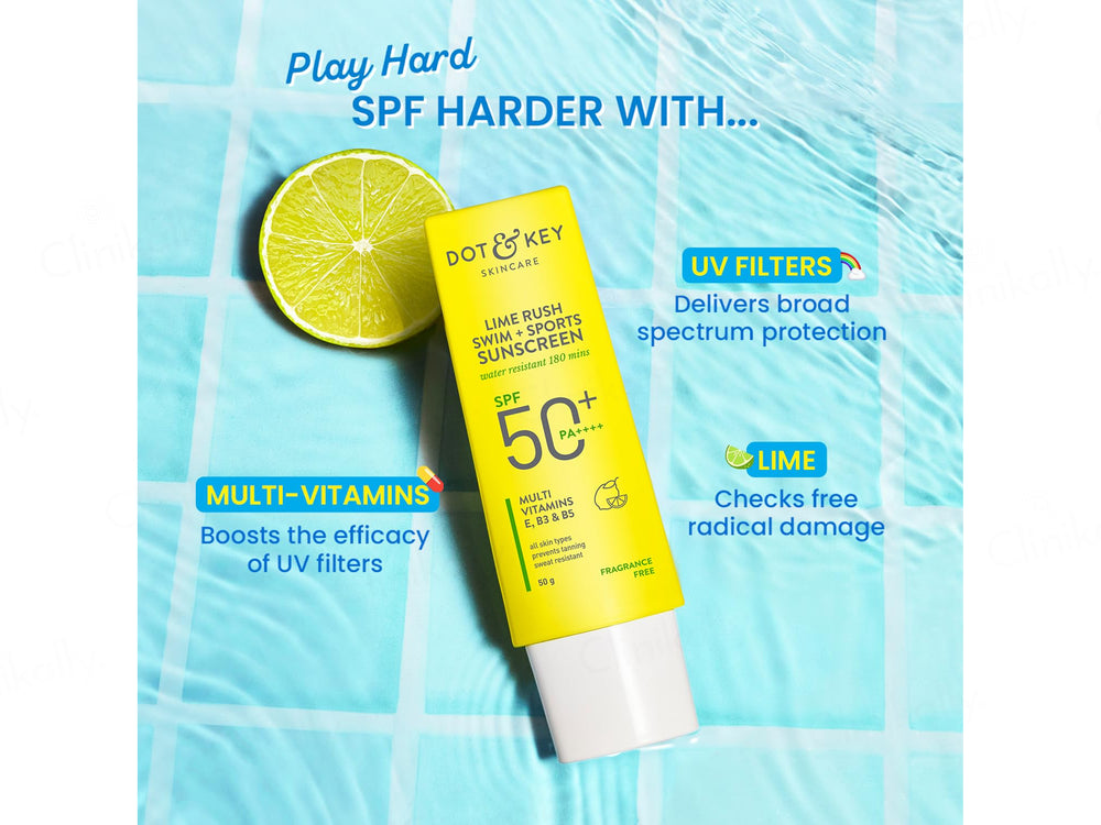 Dot & Key Lime Rush Swim + Sports Water Resistant Sunscreen SPF 50+ PA++++