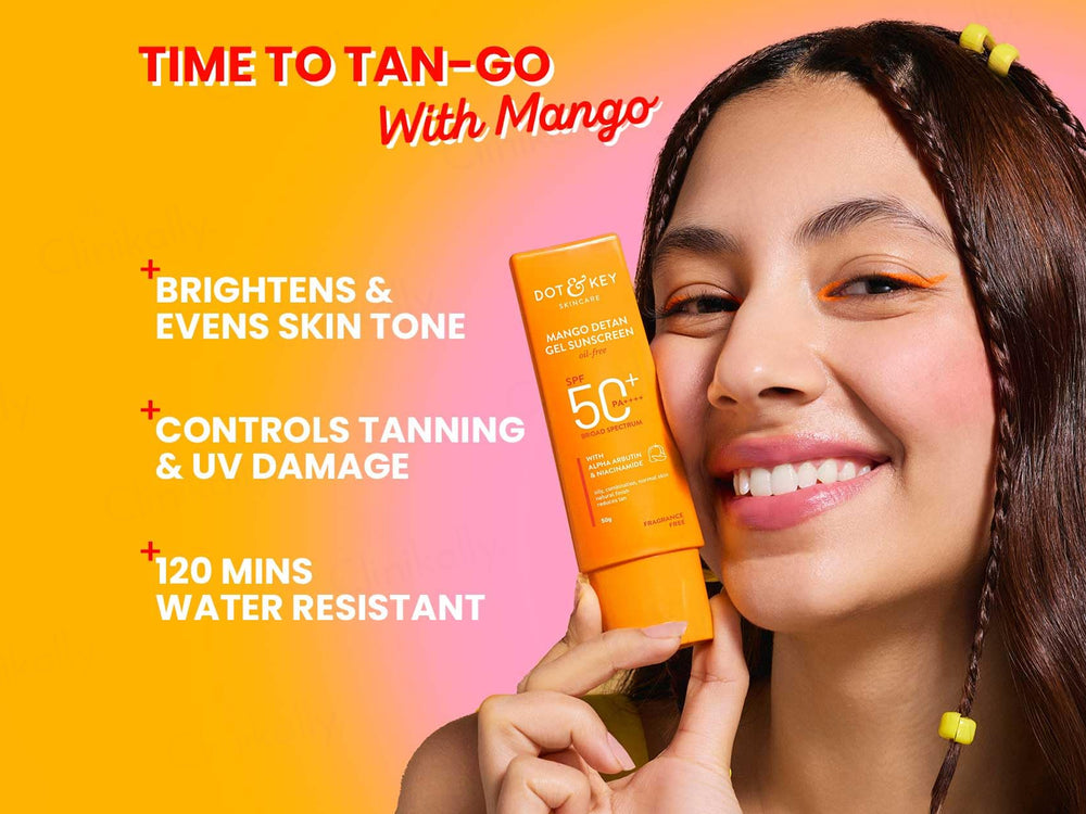 Dot & Key Mango Detan Gel Oil-Free Sunscreen SPF 50+ PA+++