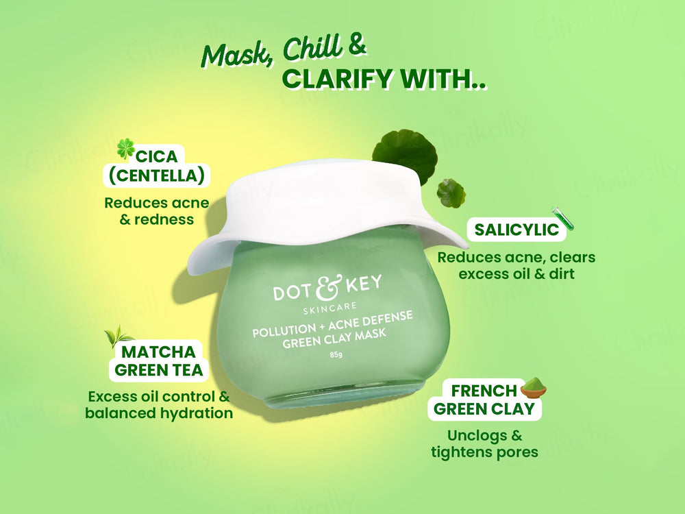 Dot & Key Pollution + Acne Defense Green Clay Mask