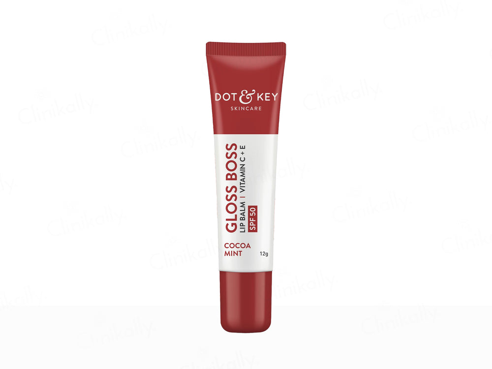 Dot & Key Vitamin C + E Gloss Boss Tinted Lip Balm SPF 50 (Cocoa Mint)