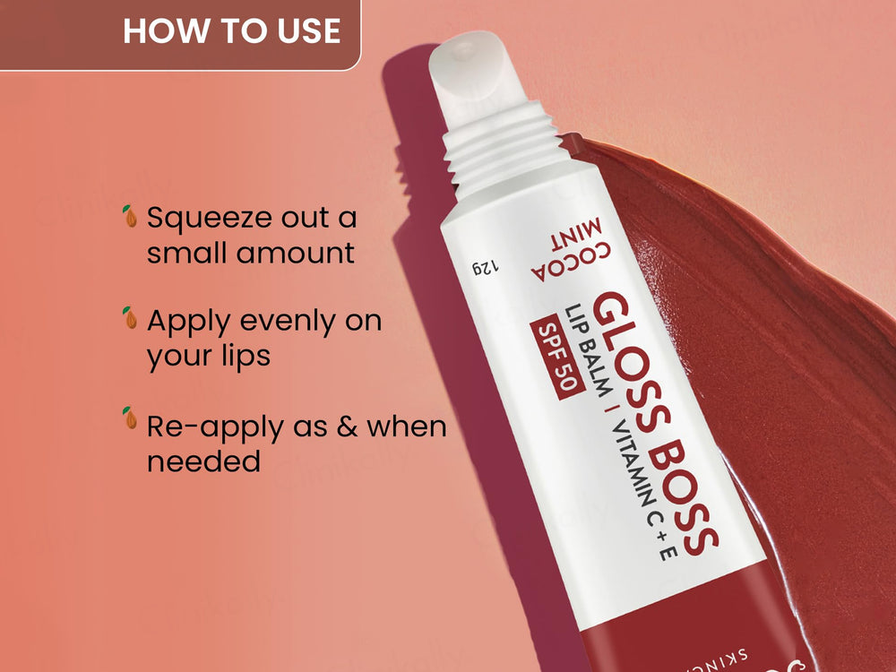 Dot & Key Vitamin C + E Gloss Boss Tinted Lip Balm SPF 50 (Cocoa Mint)