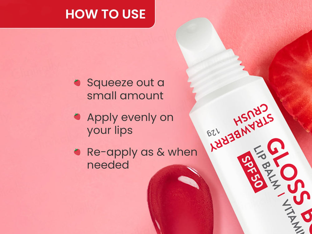 Dot & Key Vitamin C + E Gloss Boss Tinted Lip Balm SPF 50 (Strawberry Crush)