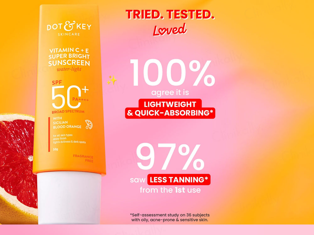 Dot & Key Vitamin C + E Super Bright Water-Light Fluid Sunscreen SPF 50 PA++++