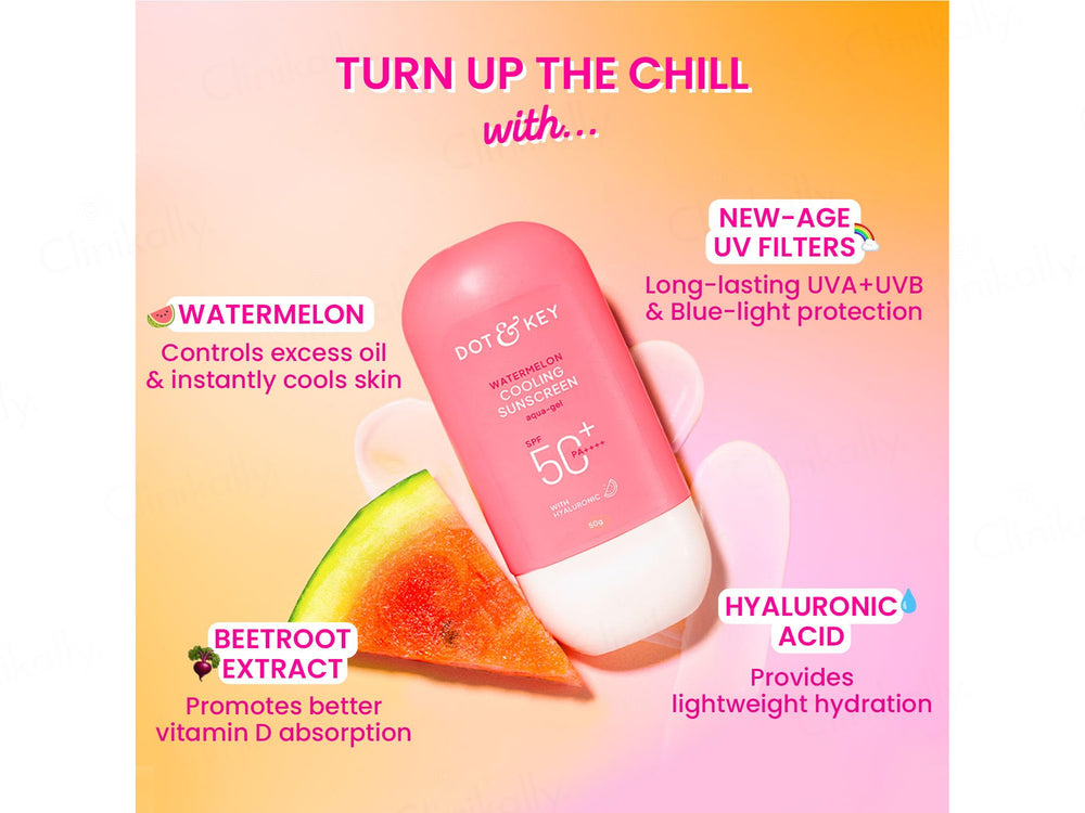 Dot & Key Watermelon Cooling Aqua-Gel Sunscreen SPF 50+ PA++++