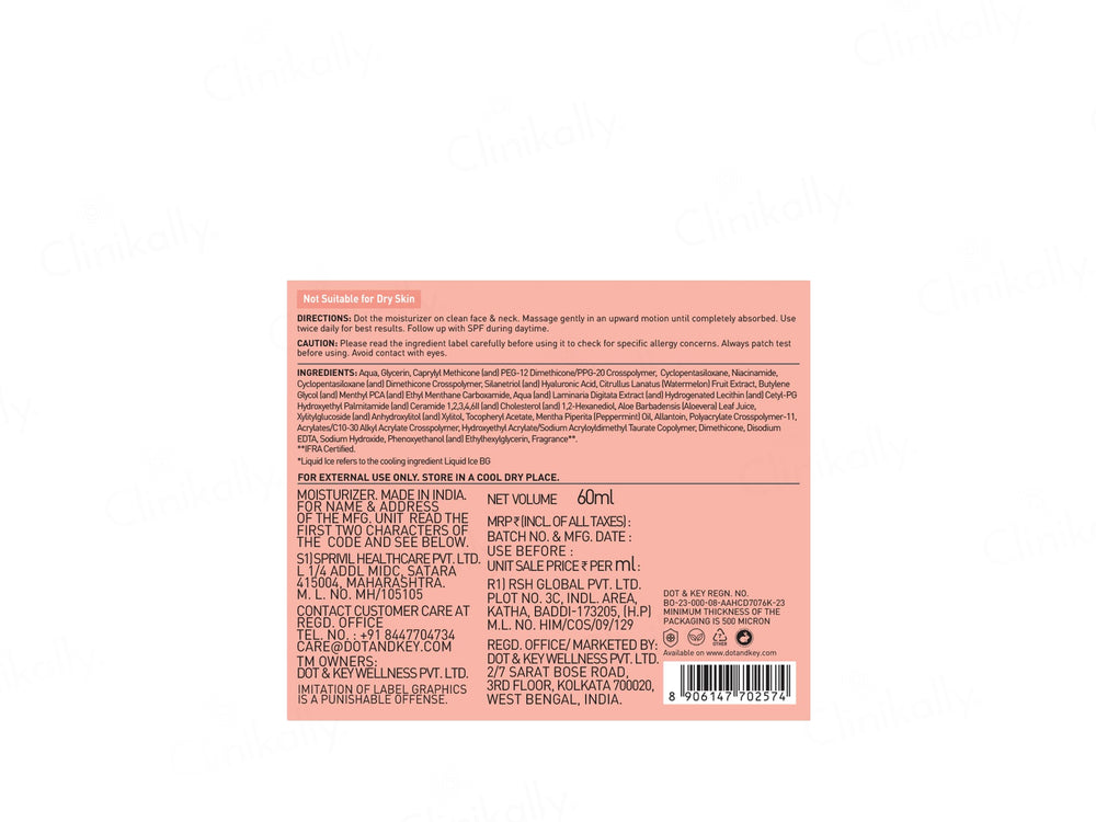 Dot & Key Watermelon Cooling Icy Gel Moisturizer