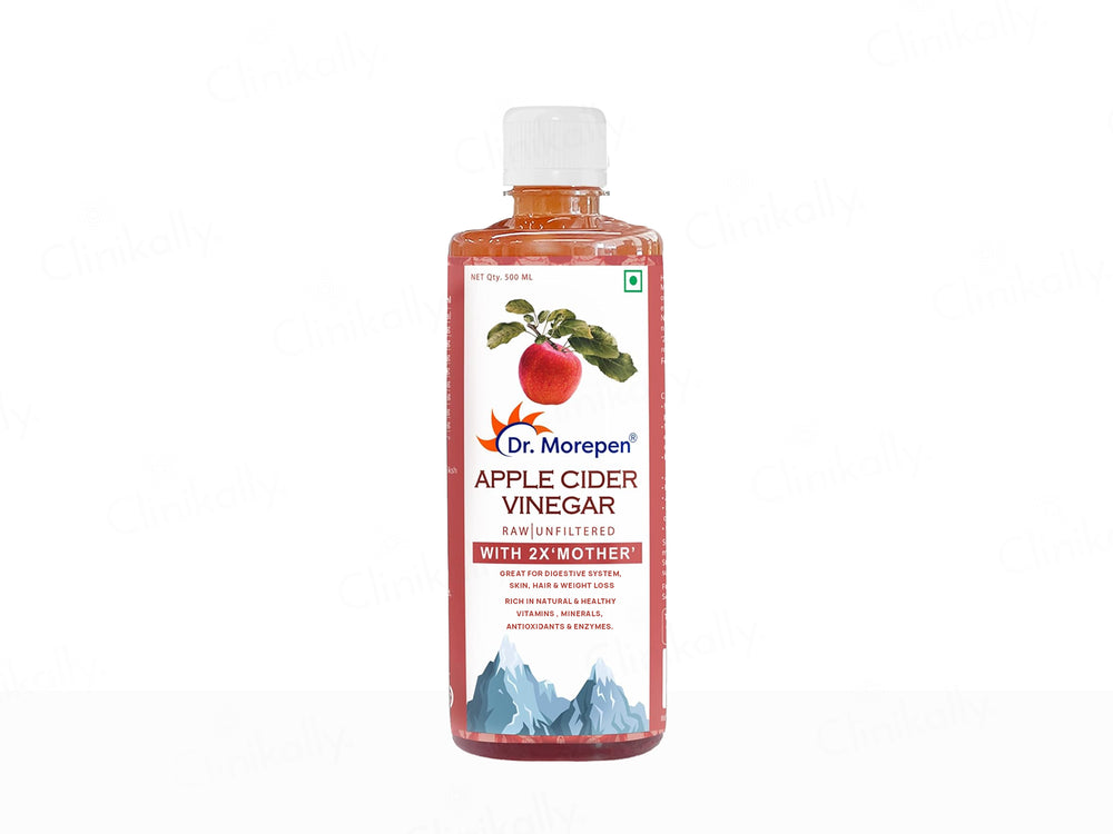 Dr. Morepen Apple Cider Vinegar With 2X Mother (Raw & Unfiltered)