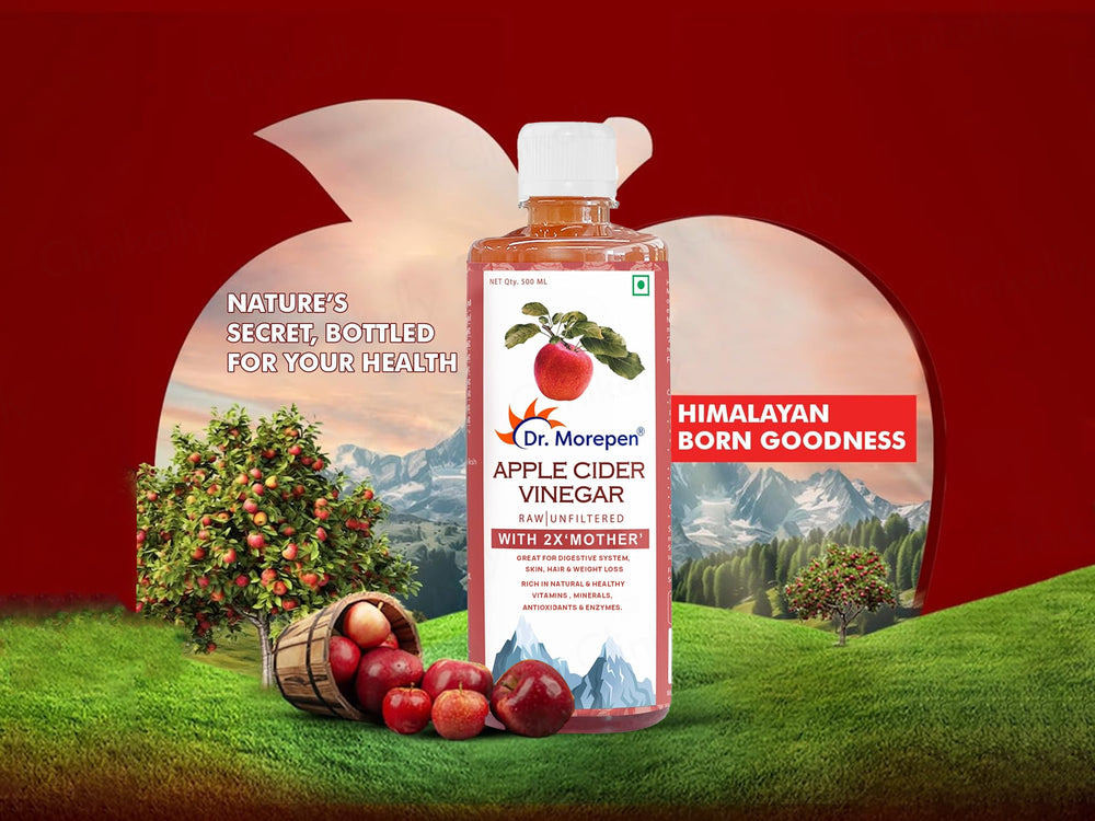 Dr. Morepen Apple Cider Vinegar With 2X Mother (Raw & Unfiltered)