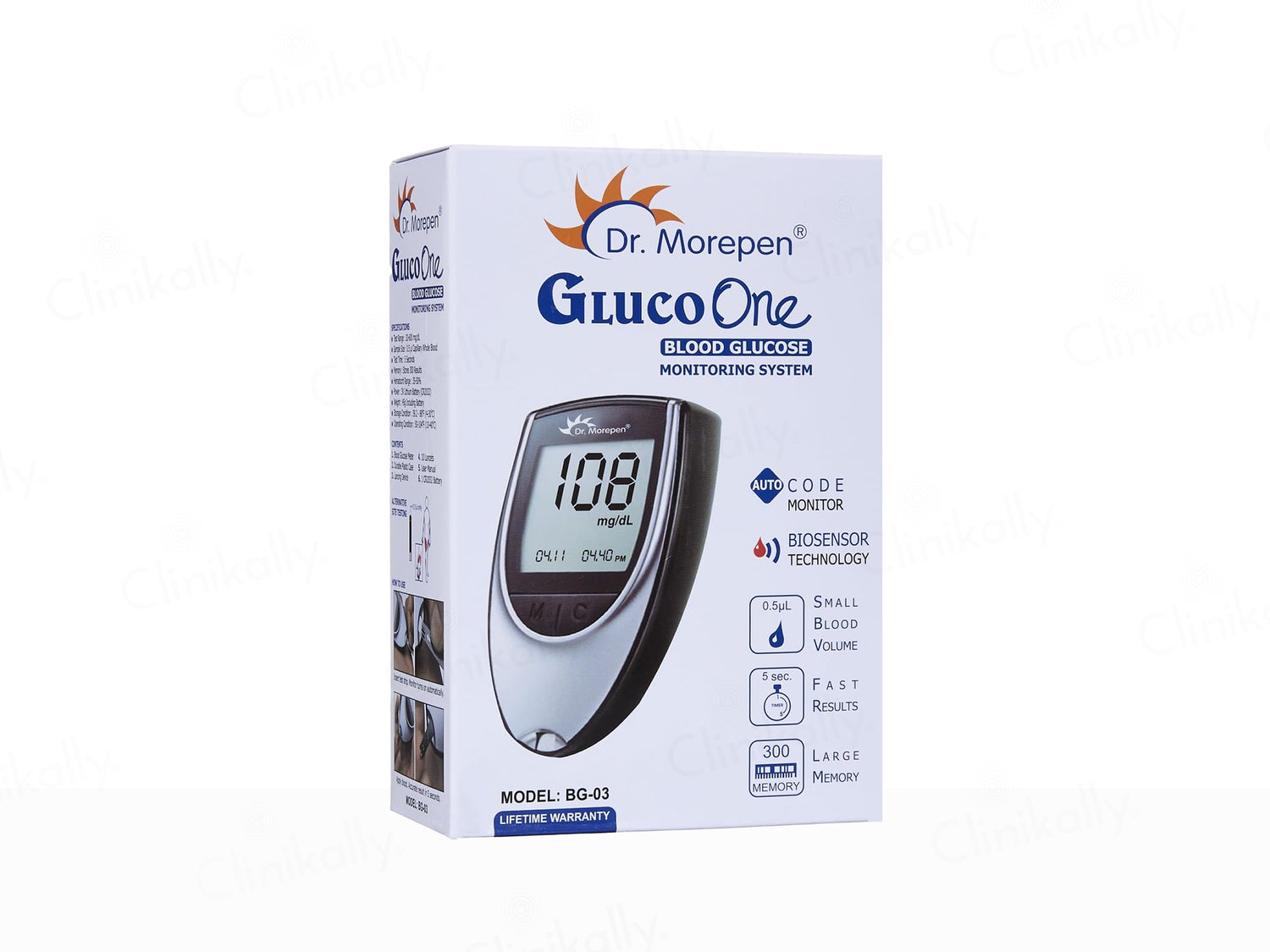 Dr. Morepen GlucoOne BG-03 Blood Glucose Monitoring System – Dr. Morepen medical product