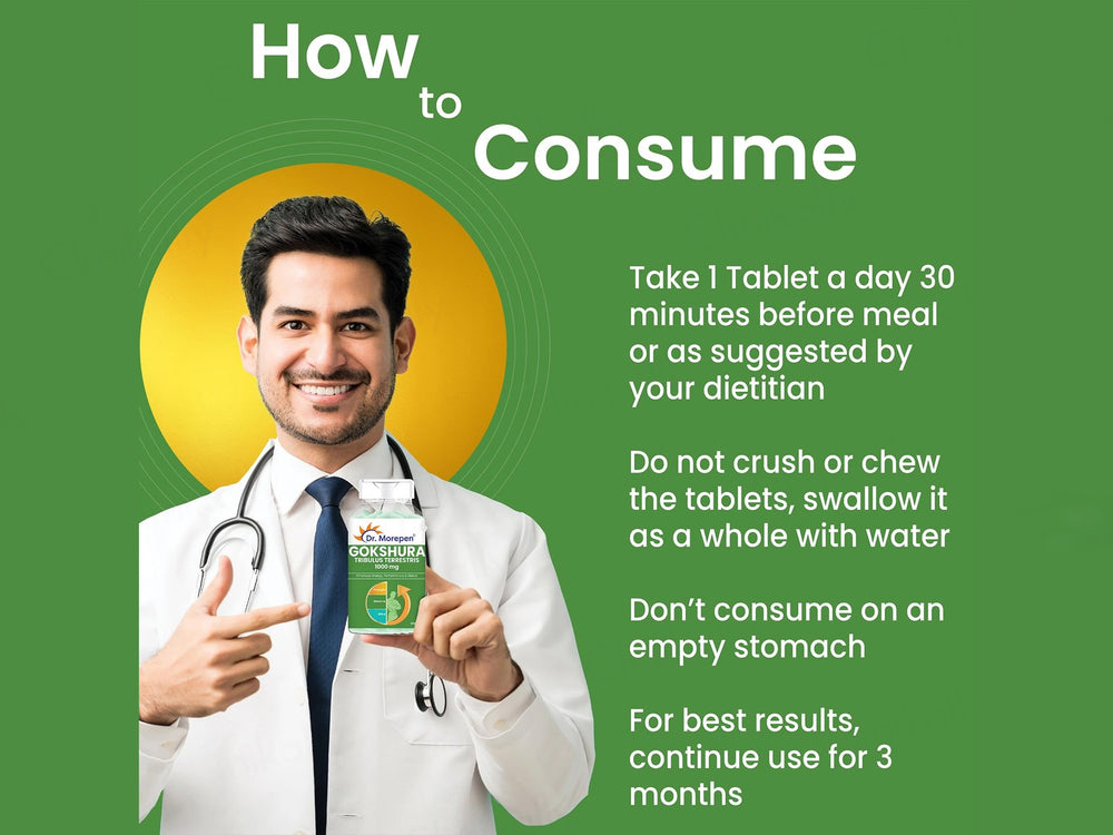 Dr. Morepen Gokshura Tribulus Terrestris 1000mg Tablet