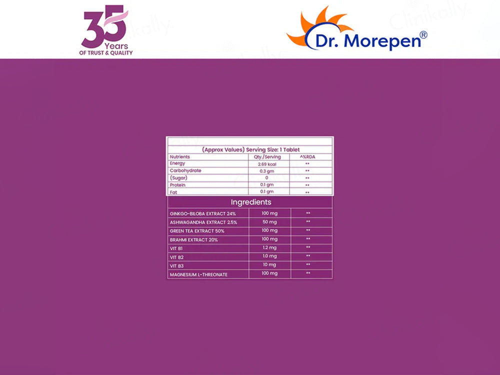 Dr. Morepen Memory Booster Tablet