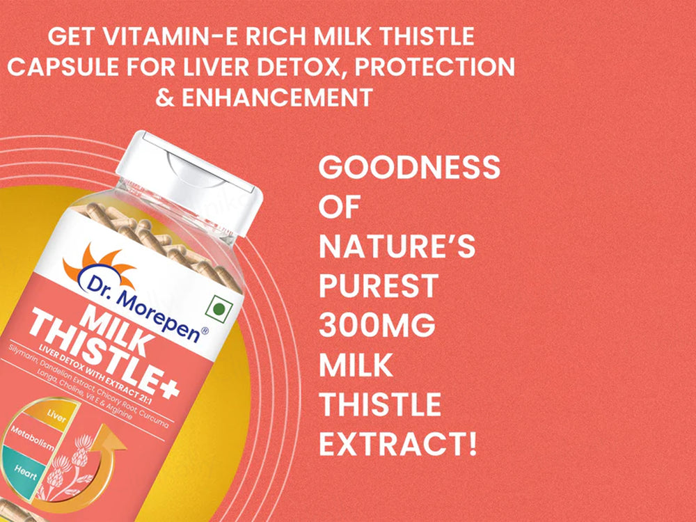 Dr. Morepen Milk Thistle+ Liver Detox Capsule