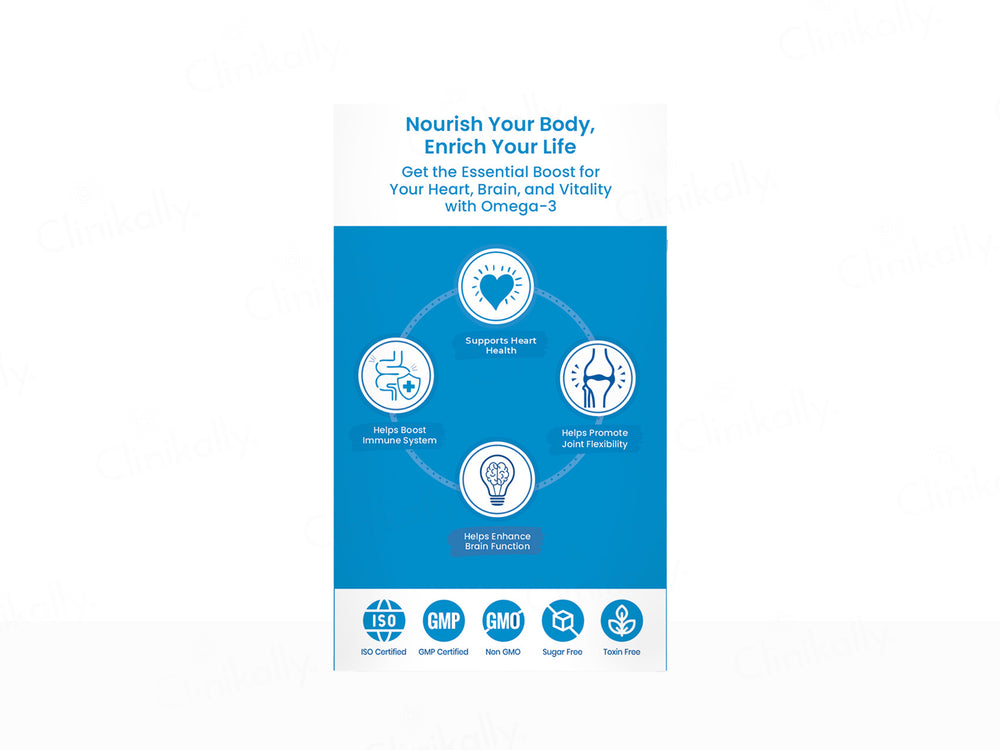 Dr. Morepen Omega-3 Deep Sea Fish Oil 1000mg Soft Gelatin Capsule