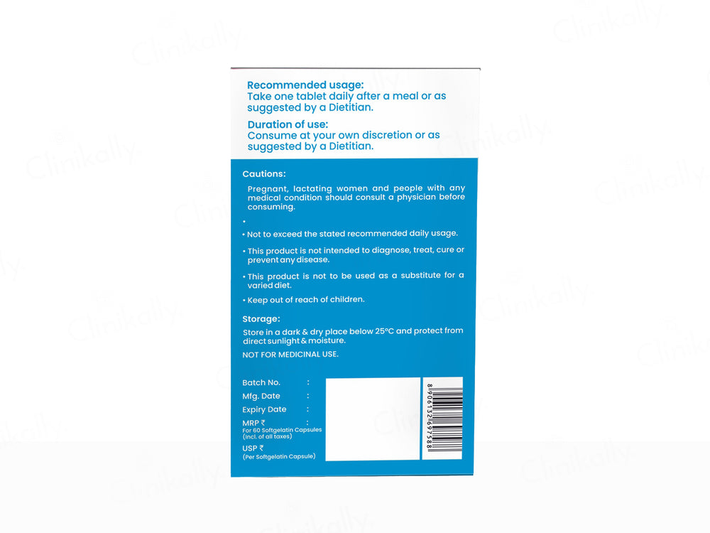 Dr. Morepen Omega-3 Deep Sea Fish Oil 1000mg Soft Gelatin Capsule