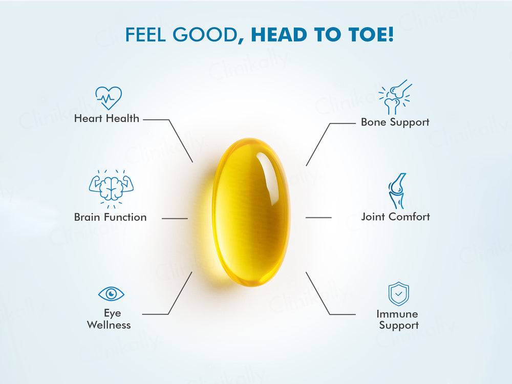 Dr. Morepen Omega-3 Deep Sea Fish Oil 1000mg Soft Gelatin Capsule