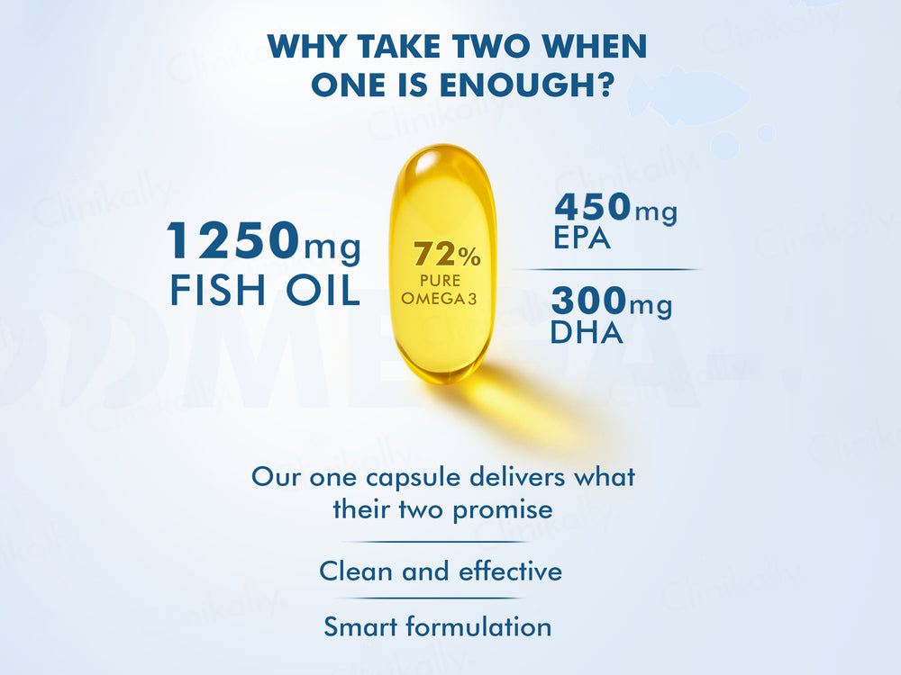 Dr. Morepen Omega-3 Deep Sea Fish Oil Triple Strength Soft Gelatin Capsule