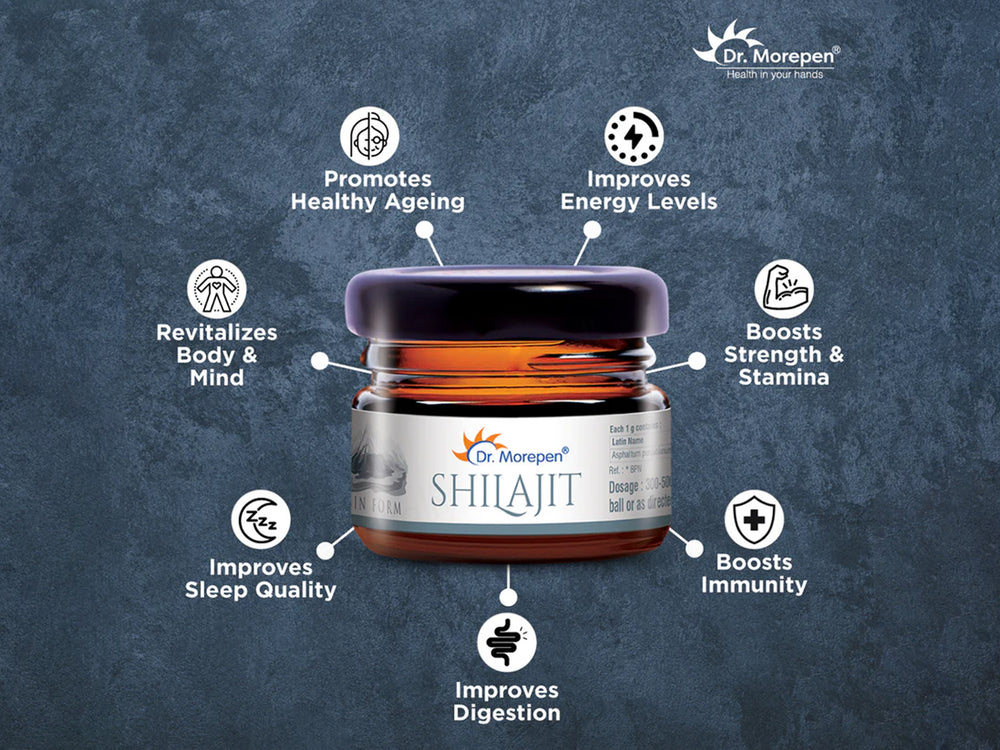Dr. Morepen Shilajit Pure And Natural Resin Form