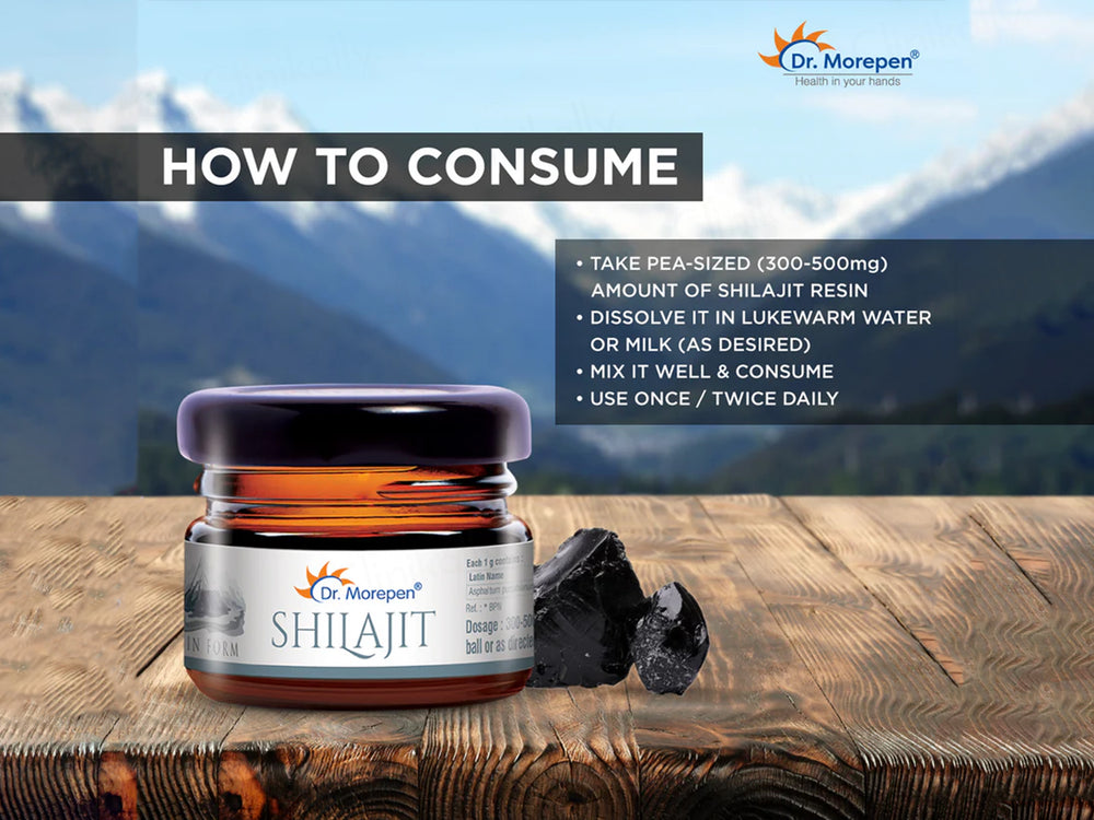 Dr. Morepen Shilajit Pure And Natural Resin Form