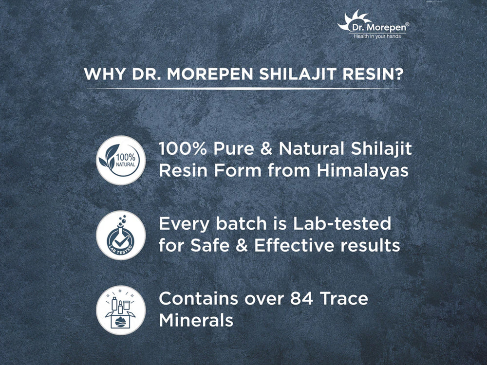 Dr. Morepen Shilajit Pure And Natural Resin Form