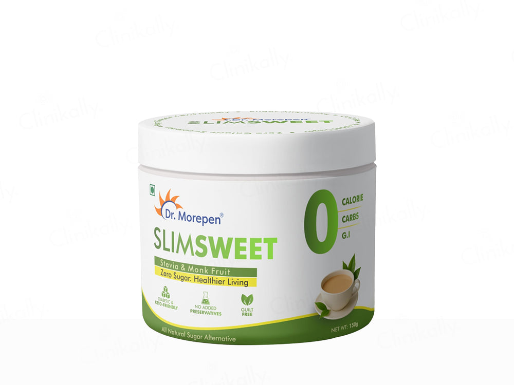 Dr. Morepen Slimsweet Natural Sugar Alternative Powder With Stevia & Monk Fruit