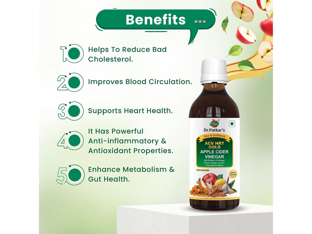 Dr. Patkar's ACV HRT Gold Apple Cider Vinegar