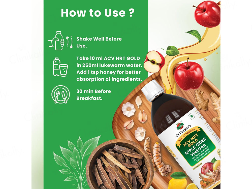 Dr. Patkar's ACV HRT Gold Apple Cider Vinegar