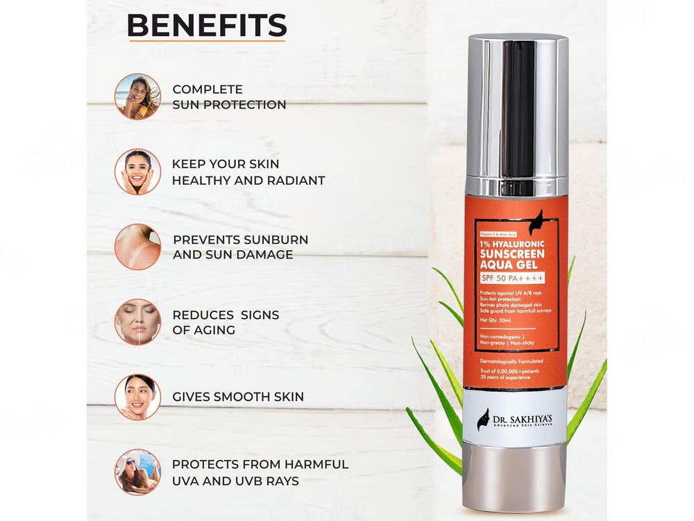 Dr. Sakhiya’s Hyaluronic Sunscreen SPF 50 PA+++