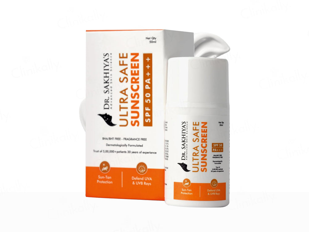 Dr. Sakhiya’s Ultra Safe Sunscreen SPF 50 PA+++