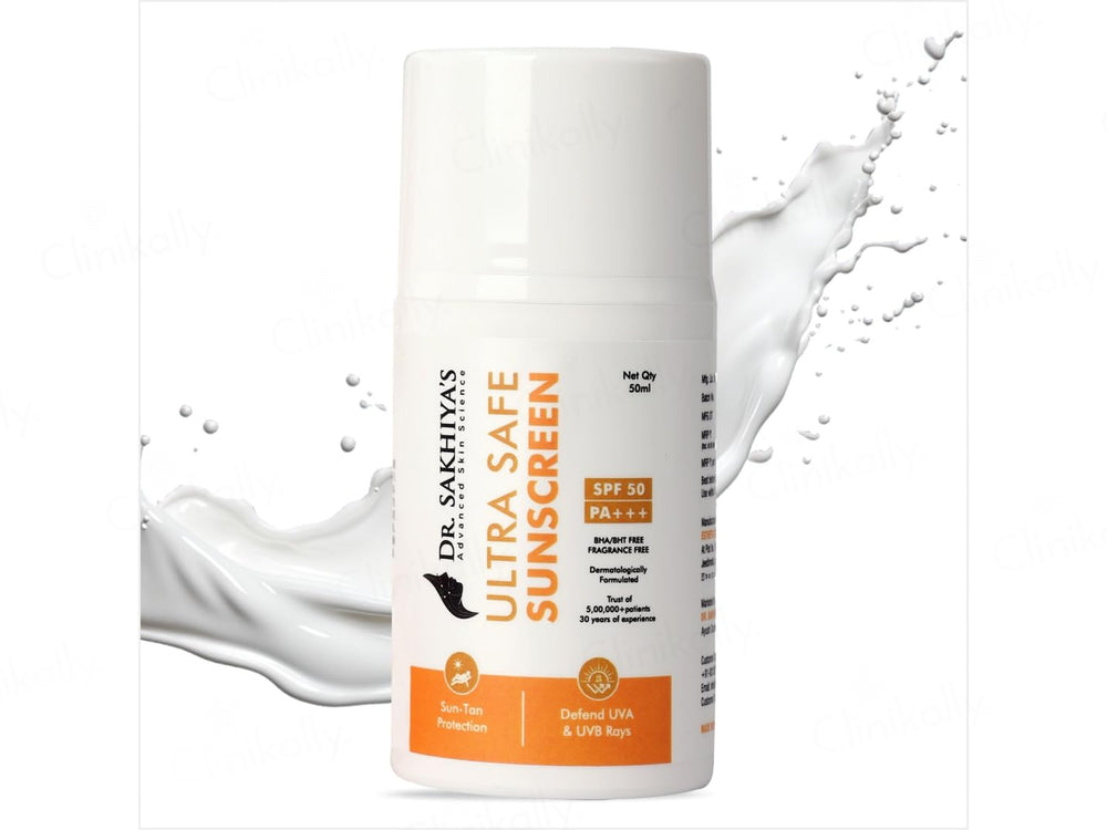 Dr. Sakhiya’s Ultra Safe Sunscreen SPF 50 PA+++