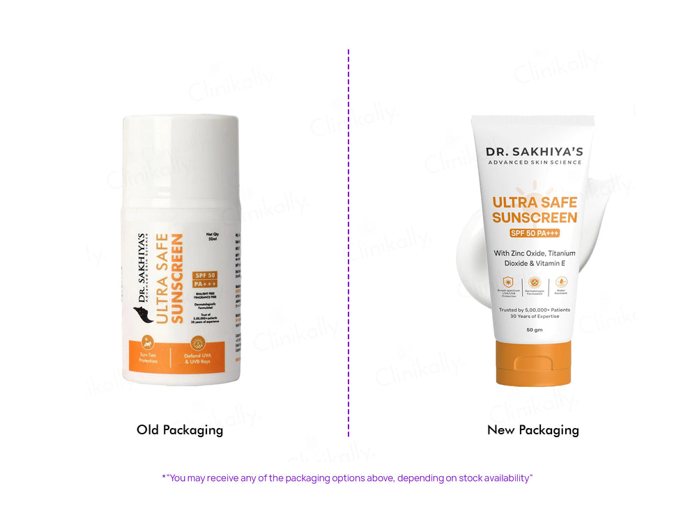 Dr. Sakhiya’s Ultra Safe Sunscreen SPF 50 PA+++