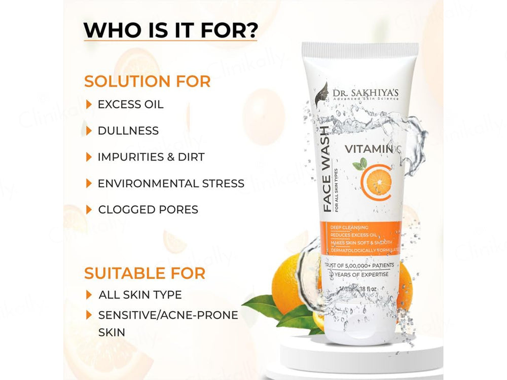 Dr. Sakhiya’s Vitamin C Skin Brightening Face Wash