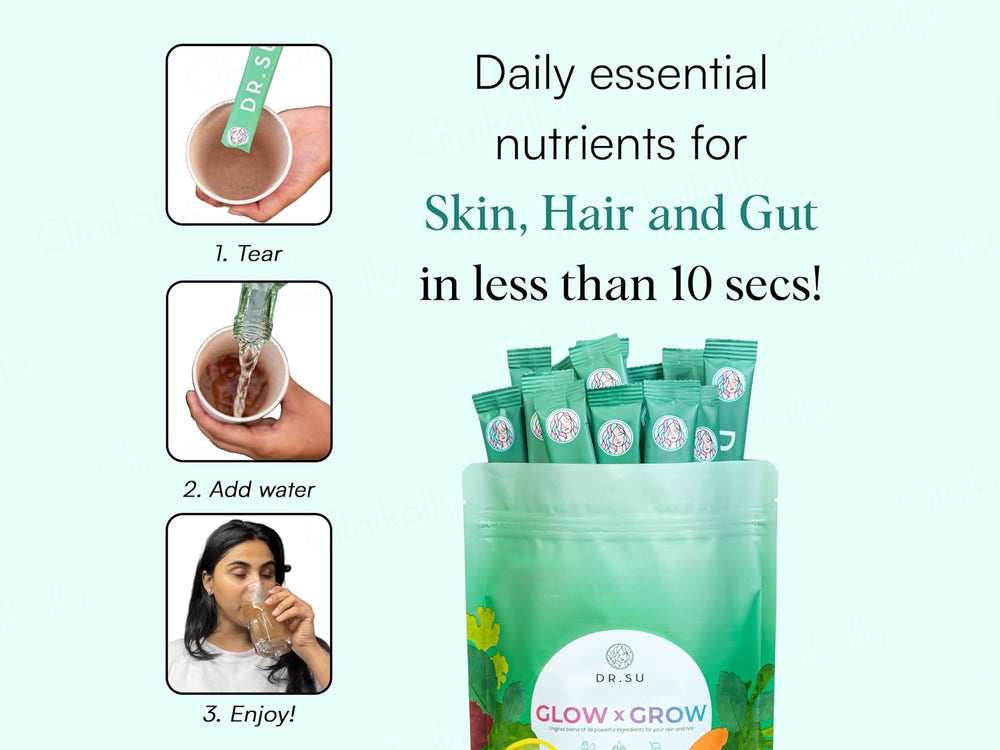Dr. Su Glow x Grow Skin, Hair & Gut Supplement Powder