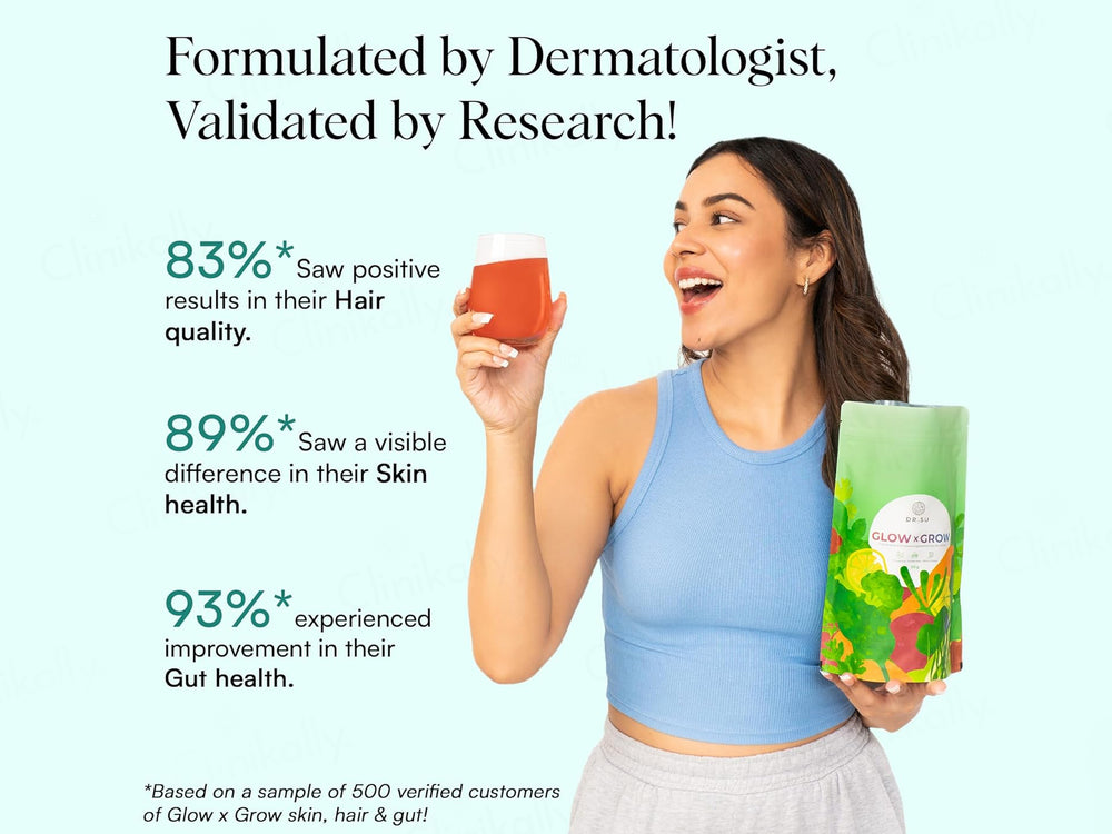 Dr. Su Glow x Grow Skin, Hair & Gut Supplement Powder