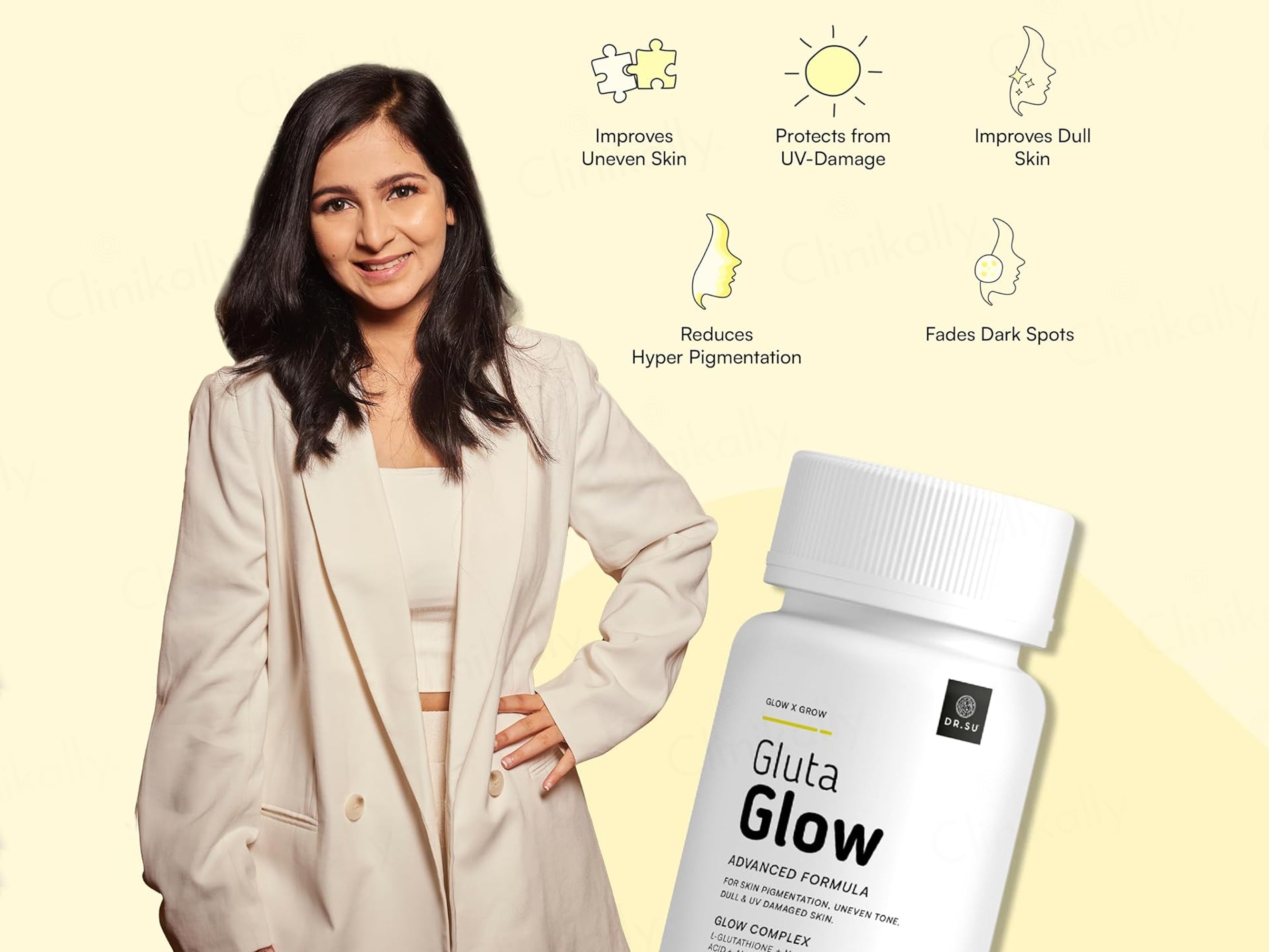 gluta glow glutathione pills ambrosial Ambrosial Gluta-Glow L-Glutathione 500mg Tablets with Vitamin C, Vitamin E, Hyaluronic Acid, Lycopene & Biotin Japanese L Supplement 30 Vegan Tablets | Best Price Qatar Buy Dr. Su Gluta Glow