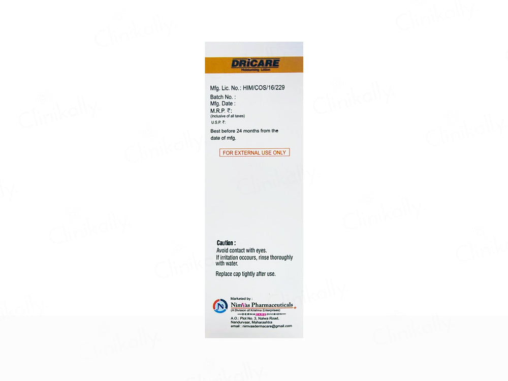 Dricare Moisturising Lotion
