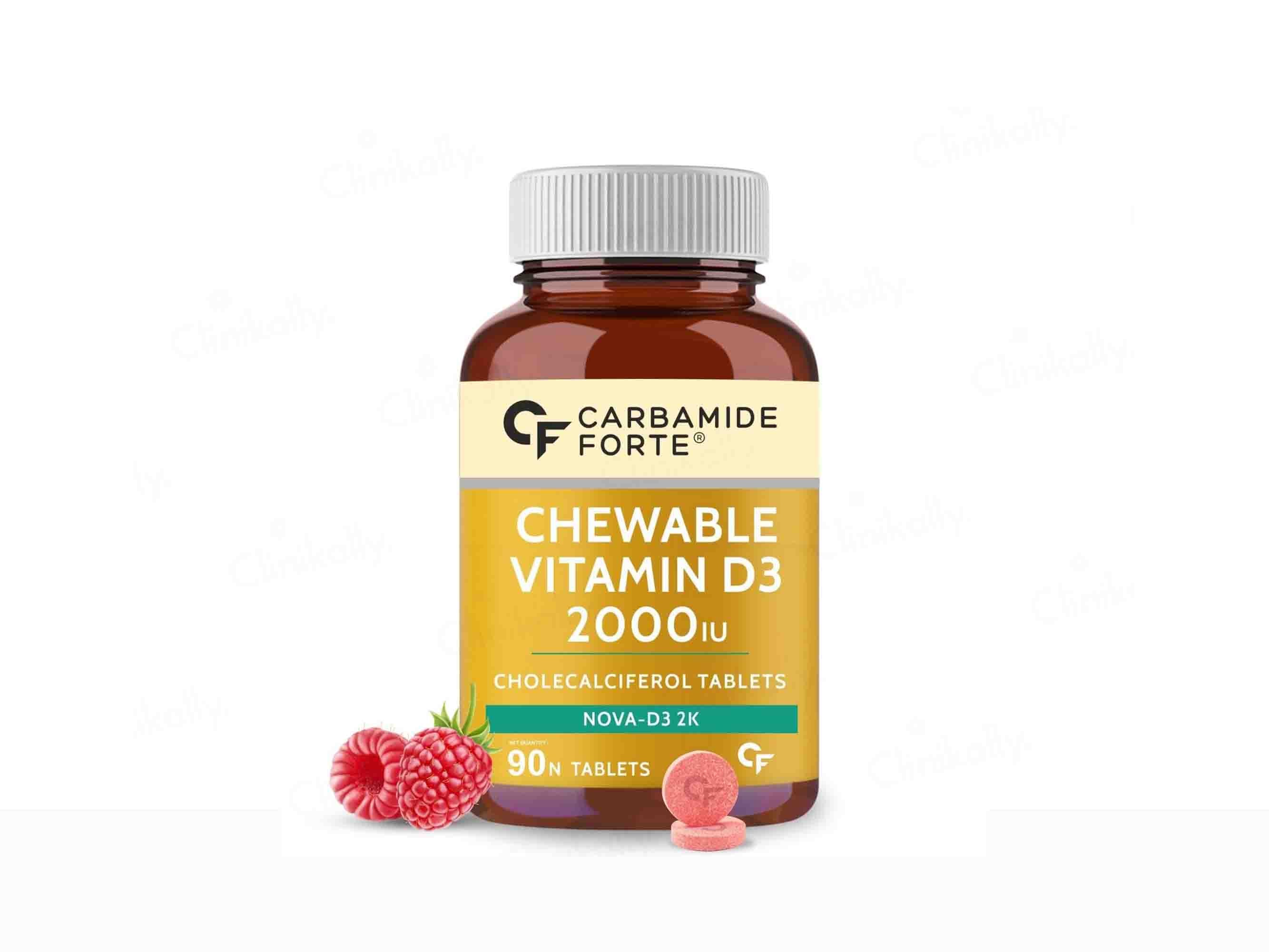 Carbamide Forte Chewable Vitamin D3 2000 IU Tablet