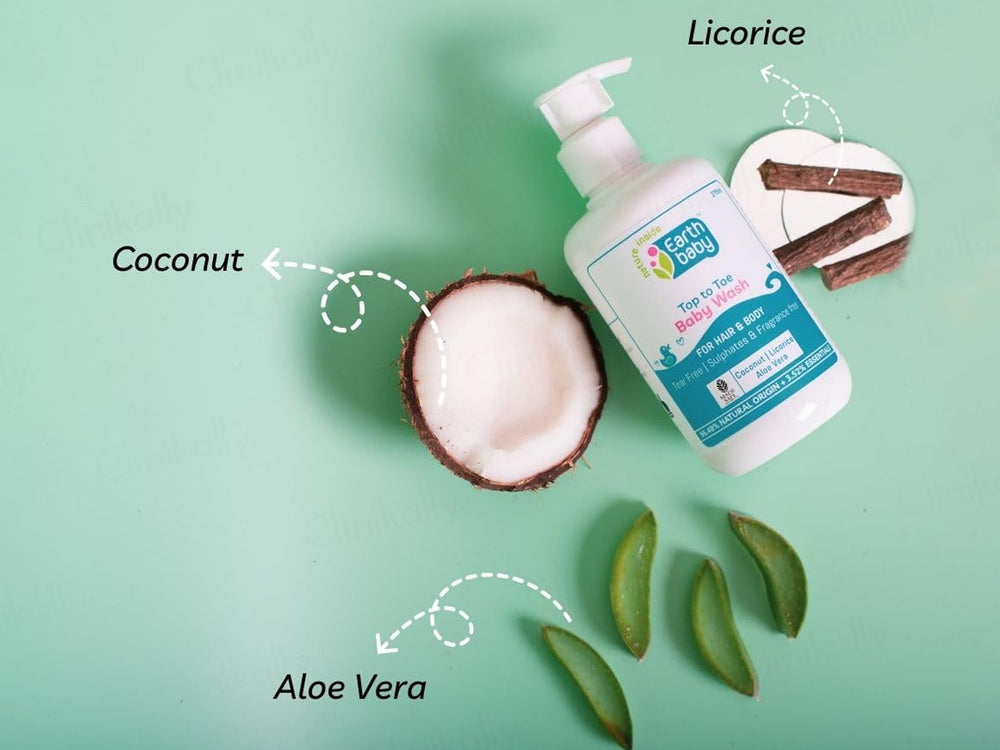 Earth Baby Top To Toe Baby Wash For Hair & Body