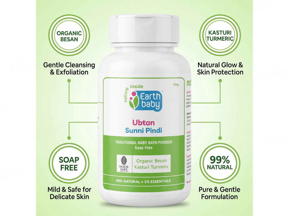 Earth Baby Ubtan Sunni Pindi Traditional Baby Bath Powder