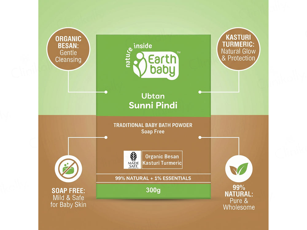 Earth Baby Ubtan Sunni Pindi Traditional Baby Bath Powder