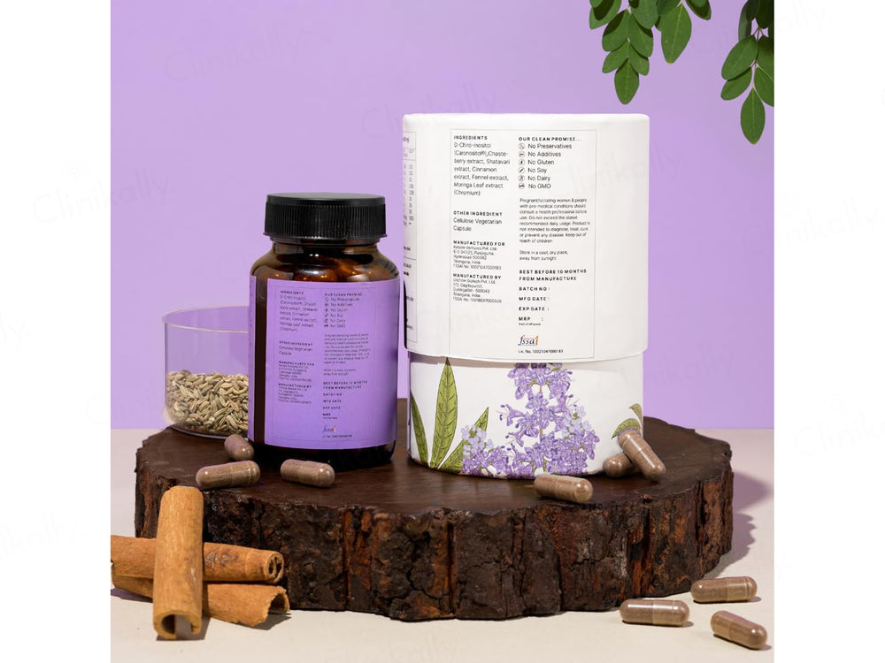 Earthful Her Support PCOS Nutraceutical Veg Capsule