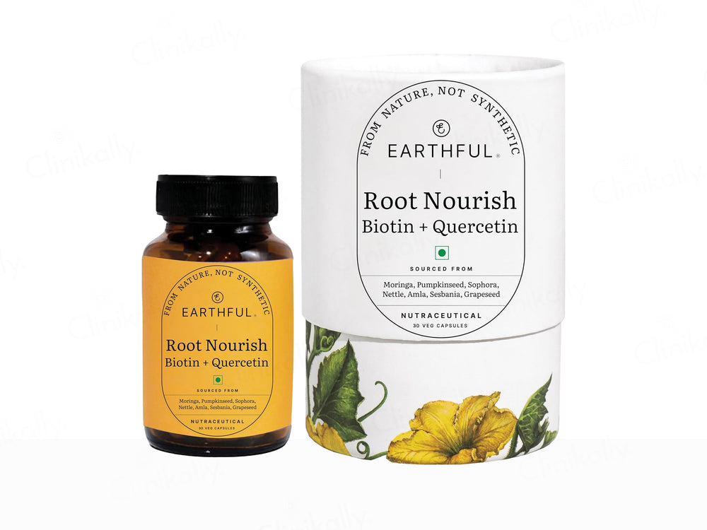 Earthful Root Nourish Biotin + Quercetin Nutraceutical Veg Capsule