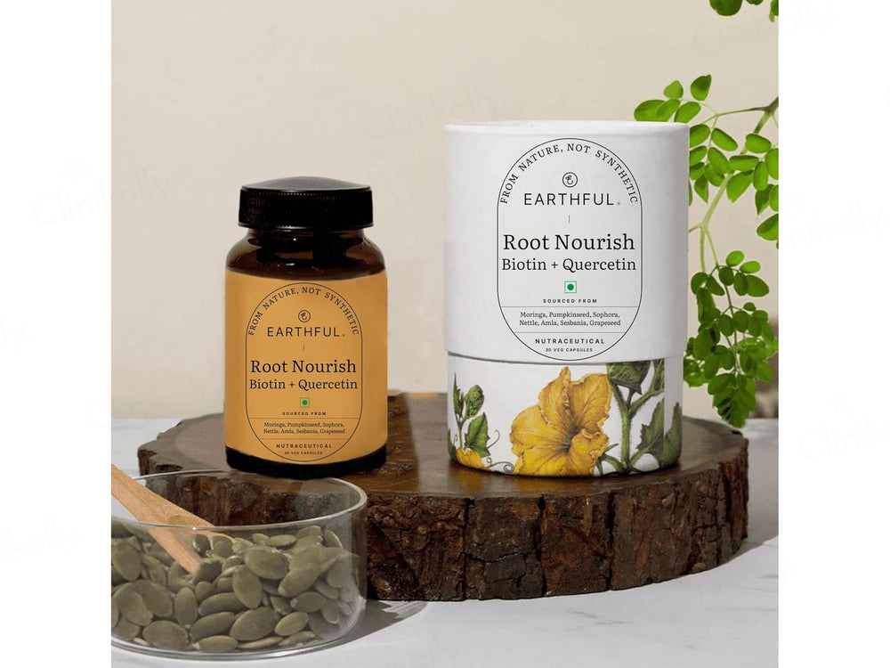Earthful Root Nourish Biotin + Quercetin Nutraceutical Veg Capsule