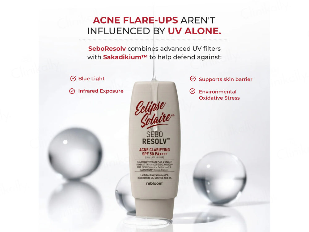 Eclipse Solaire Sebo Resolv Acne Clarifying Sunscreen SPF 50 PA++++