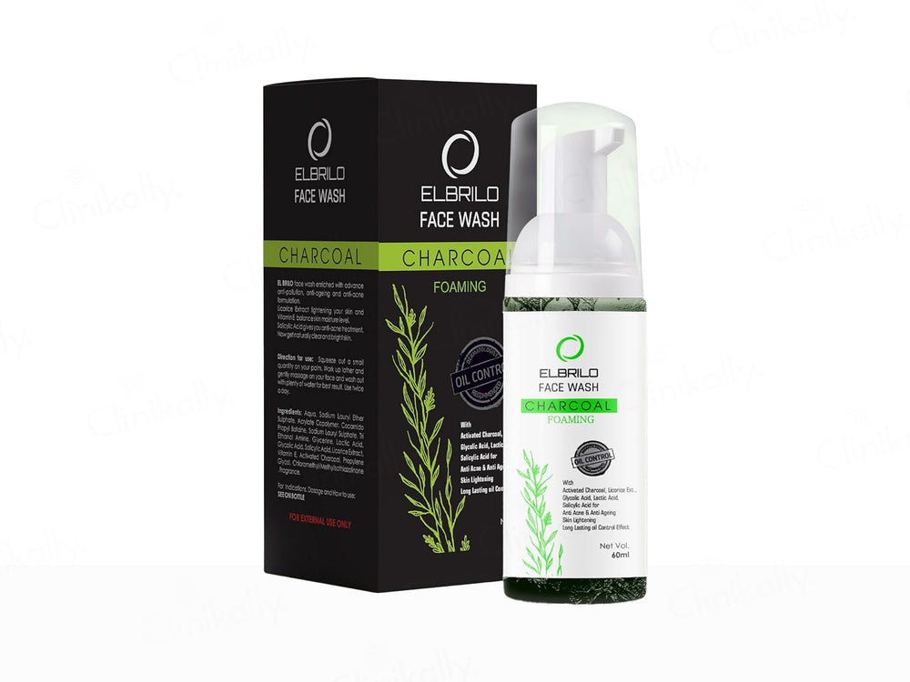 Elbrilo Activated Charcoal Oil Control Foaming Face Wash