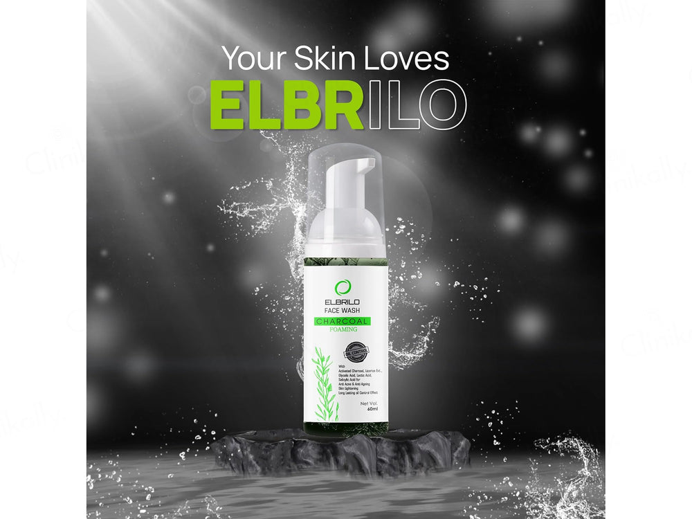 Elbrilo Activated Charcoal Oil Control Foaming Face Wash