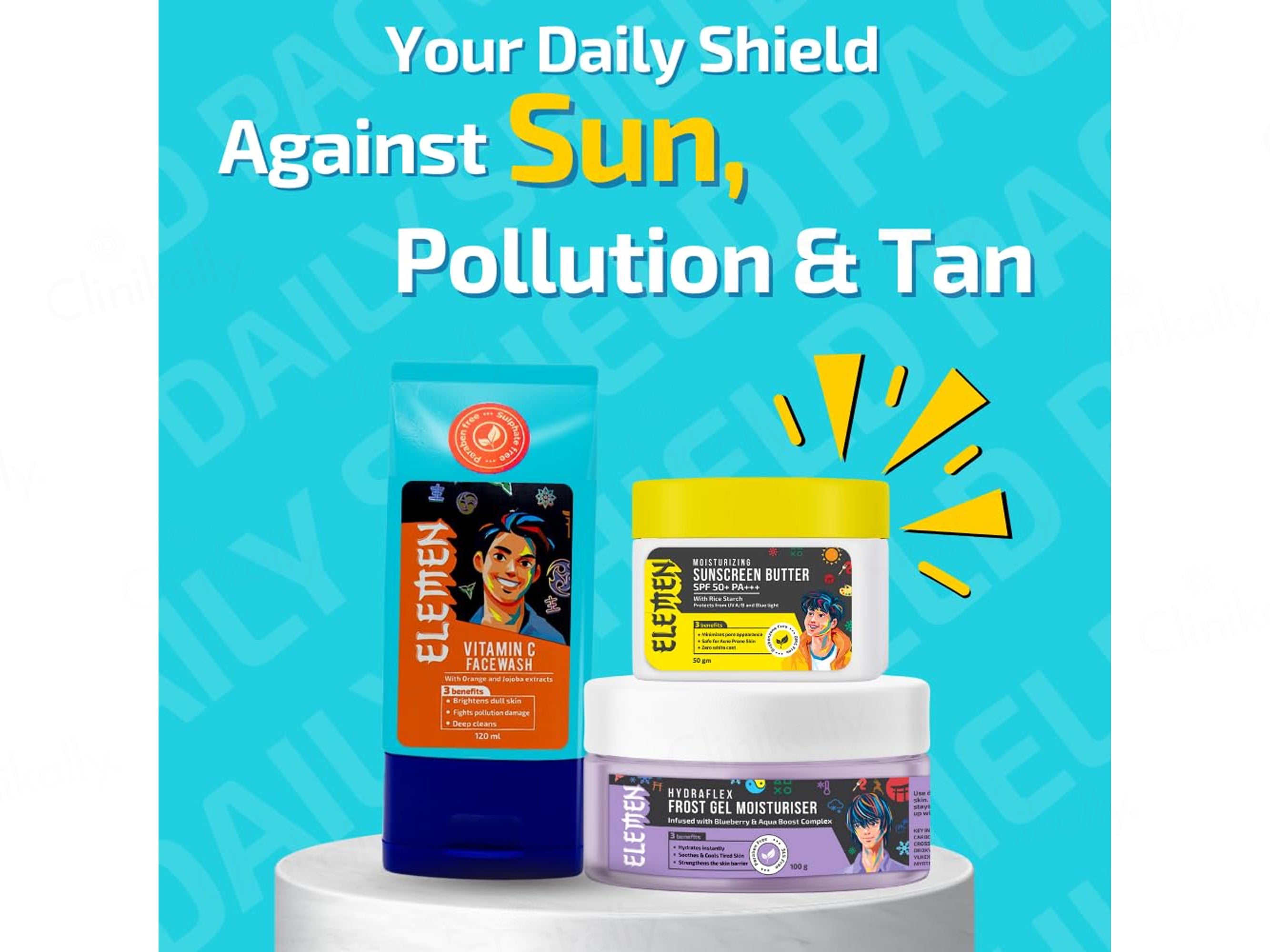 Elemen Daily Shield Combo Pack