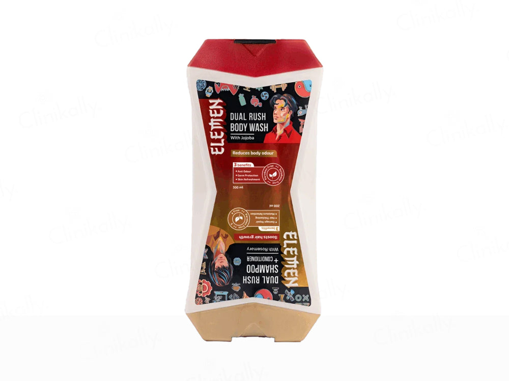 Elemen Dual Rush Body Wash (300 ml) & Shampoo + Conditioner (200 ml)