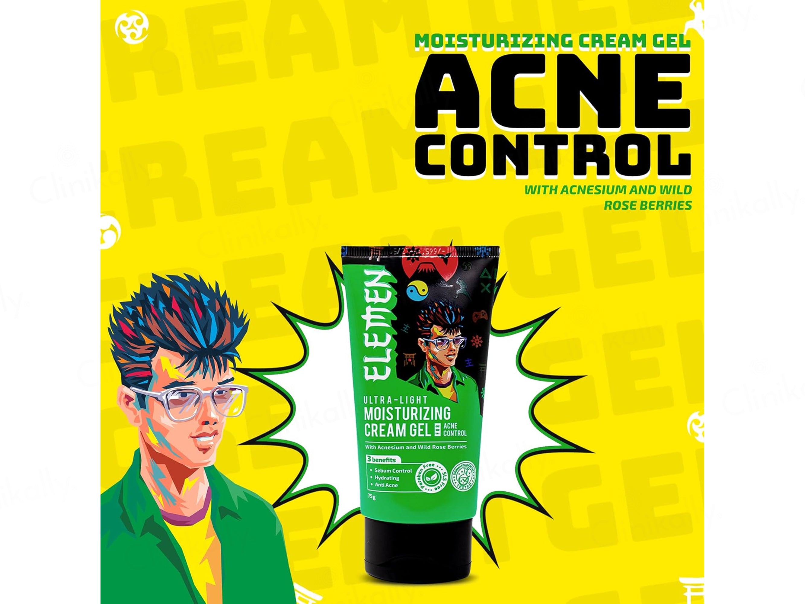 Elemen Ultra-Light Acne Control Moisturizing Cream Gel