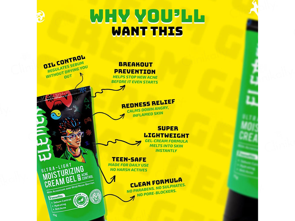 Elemen Ultra-Light Acne Control Moisturizing Cream Gel