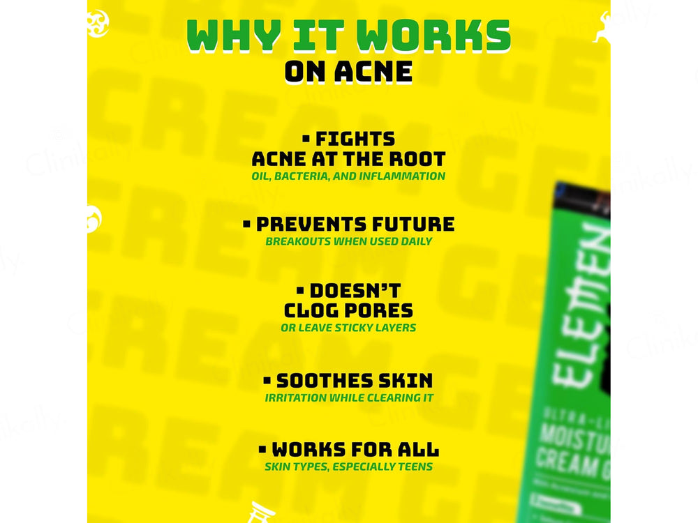 Elemen Ultra-Light Acne Control Moisturizing Cream Gel