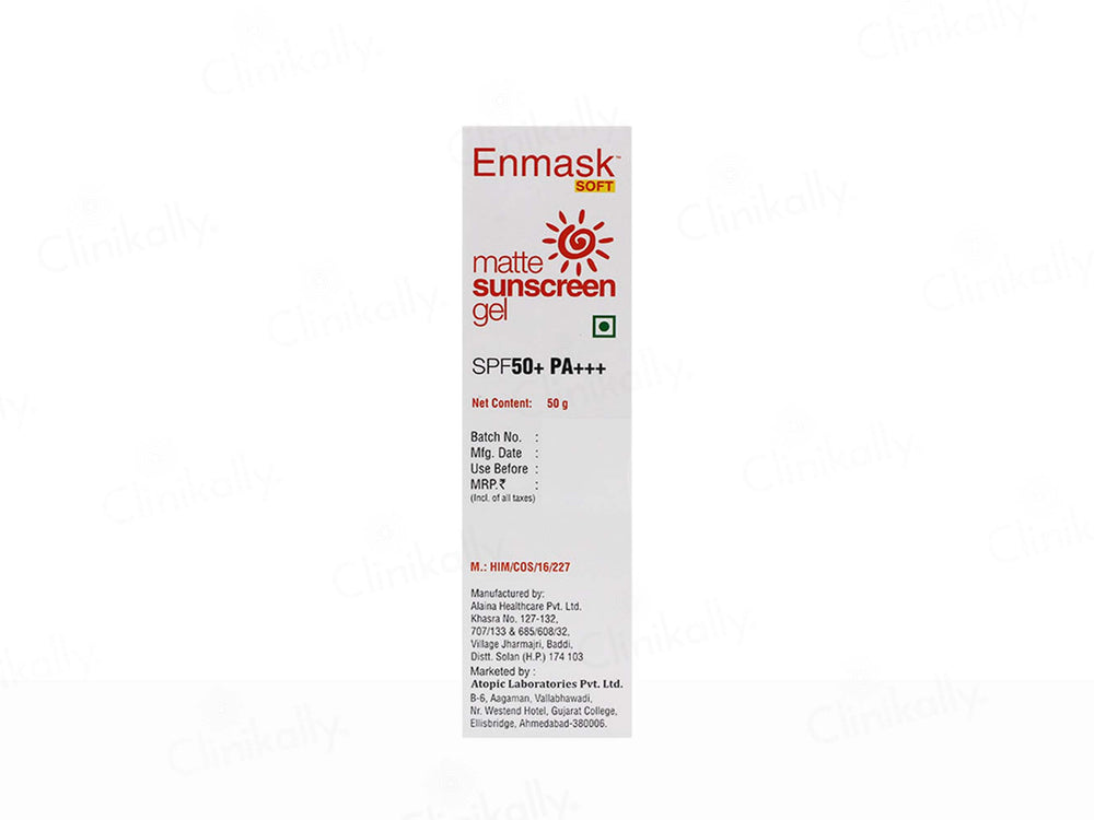 Enmask Soft Matte Sunscreen Gel SPF 50+ PA+++